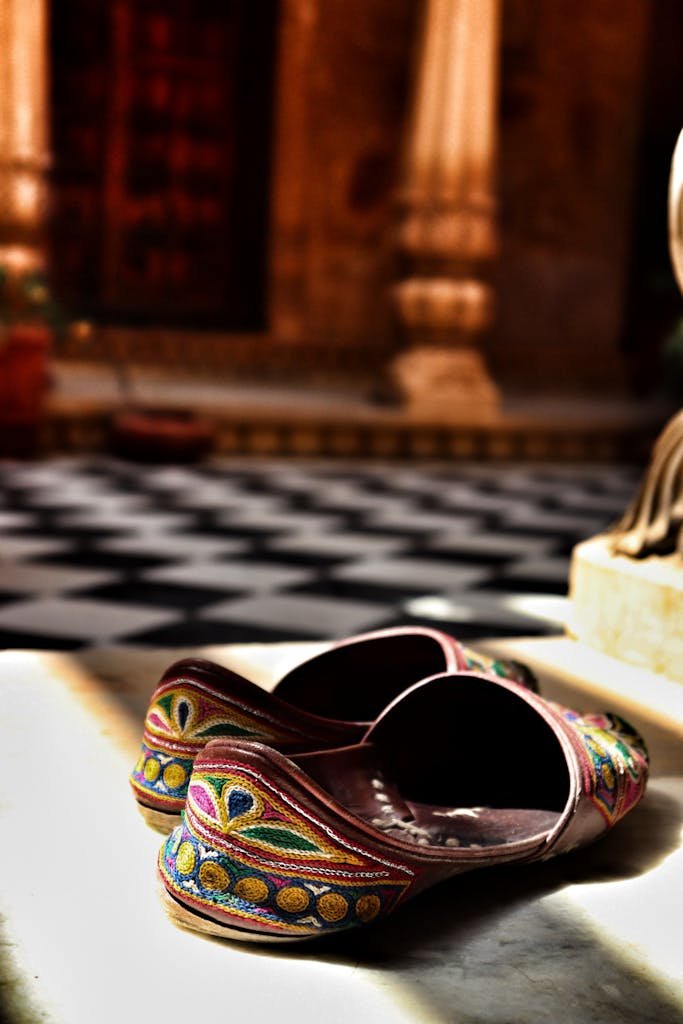 Close-up of Traditional Footwear